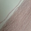 Perles roses facettées en cristal tchèque, rondelles translucides, teinte rose, diamètre 3,5×3 mm, longueur 39 mm, sur fil