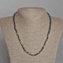 Collier en hématite, cubes, diamètre 4 mm ±, longueur 46 cm