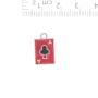 Pendentif « As de pique » 11×17 mm, conditionnement 5 pièces