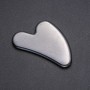 Masseur-grattoir Gua Sha en pierre naturelle d'hématite 80 × 55 mm +