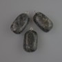 Pendentif en larvikite, pierre naturelle, diamètre 35×17 mm+
