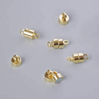Fermeture magnétique dorée, ferrure, diamètre 11,5×6 mm, 1 pièce