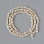 Perles d'eau douce – diamètre environ 3x4 mm, longueur 33 cm sur fil