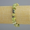 Bracelet en serpentine naturelle — perles de pierre de 8 × 4 mm, longueur 18 cm ± (élastique)