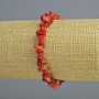 Bracelet en corail naturel - éclats, diamètre 7×3 mm, longueur 18 cm ± (élastique)