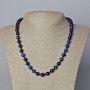 Collier en œil-de-chat bleu