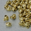 Porte-bélière doré 6x5 mm, Ø d'ouverture 1,5 mm et 2,2 mm, longueur 7 mm, couleur dorée du métal, emballage ± 20 g, 49 pièces
