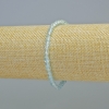 Bracelet en topaze naturelle, cube faceté, diamètre environ 4 mm, longueur environ 18 cm, sur élastique