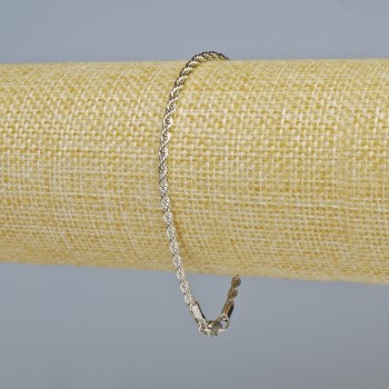 Bracelet Xuping rhodié, épaisseur environ 2,5 mm, longueur 19 cm