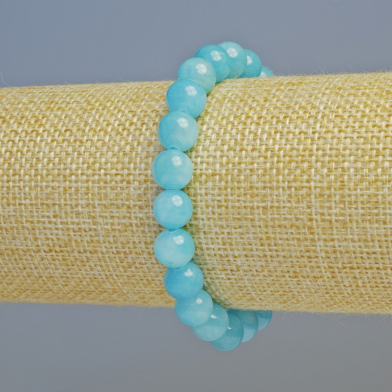 Bracelet aigue-marine en acrylique artificiel