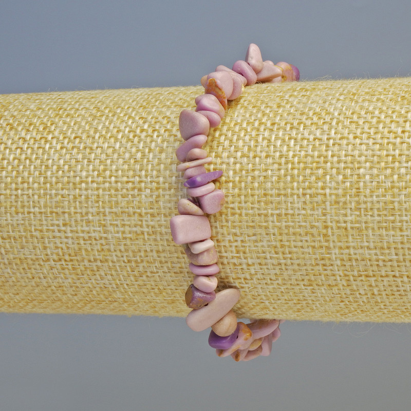 Bracelet en fosfosidérite, éclats 8x3 mm ± (élastique), longueur 18 cm+