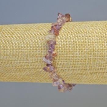 Bracelet en amétrine naturelle, éclats de pierre 7×3 mm ± (élastique), longueur 18 cm+