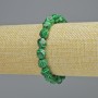 Bracelet malachite multifacette, diamètre 8,5×10 mm ± (élastique), longueur 18 cm+