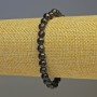 Bracelet d'iolite facetté, diamètre 6 mm ±, longueur 18 cm, élastique