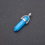Pendentif en aigue-marine hexagonal de 4 cm