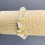 Bracelet Morganite éclats, diamètre 9×43 mm ±, longueur 18 cm élastique