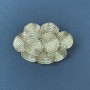 Broche Accent métal argenté 26×34 mm+