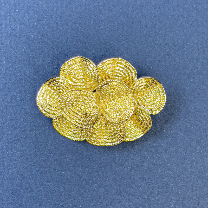 Broche «Accent» en métal doré