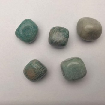 Amazonite naturel en galutage, 21×18 mm (+-), conditionnement 100 g