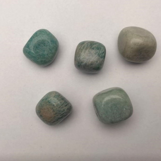 Amazonite naturel en galutage, 21×18 mm (+-), conditionnement 100 g