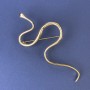 Broche Serpent doré en métal 98×50 mm+
