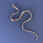 Broche serpent en métal argenté 98×50 mm+