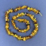 Perles d'ambre éclats 5-9×4 mm sur fil, longueur 39 cm+