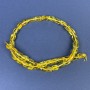 Perles d'ambre facettées 10×7 mm sur fil ± longueur 39 cm+