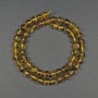 Perles d'ambre sphères lisses 6 mm sur fil