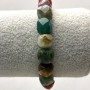 Bracelet assorti plaqué-or, cubes, diamètre 9×9 mm ±, longueur 18 mm ±, élastique