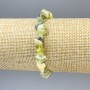 Bracelet en éclats d'onyx, diamètre 7-10×3 mm ±, longueur 18 cm ±, élastique