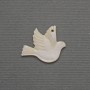 Pendentif Colombe en nacre naturelle 19 × 23 mm+