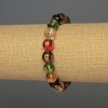 Bracelet en verre à billes lisses, diamètre 10 mm ±, longueur 18 cm ±, élastique