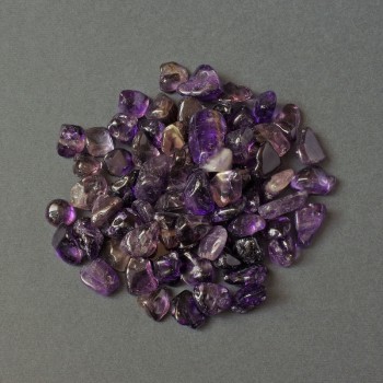 Améthyste naturelle, galets polis non percés 12-15×10-12 mm ± (pour 100 g ±)