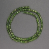 Perles de diopside chromé, boule facettée, diamètre 4 mm environ, longueur 39 cm environ