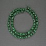 Perles de malachite facettées – boule de 6 mm ± sur fil, longueur 36 cm+