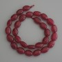 Perles de tourmaline ovales, diamètre 14x10 mm ± sur fil, longueur 39 cm+