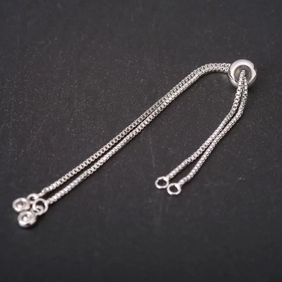 Base de bracelet à slider, longueur 22 cm
