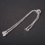 Base de bracelet à slider, longueur 22 cm
