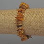 Bracelet d'ambre en éclats, diamètre 9–14×3 mm, longueur 18 cm, élastique