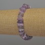 Bracelet en éclats d’améthyste, diamètre 8–12×4 mm ±, longueur 18 cm ±, élastique