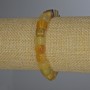 Bracelet en agate jaune, cubes 7×7 mm, longueur 18 cm ±, élastique