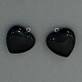 Pendentif Cœur en agate 25 × 25 × 27 mm +
