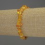 Bracelet en ambre éclats 6-10×3-5 mm, extensible, 18 cm