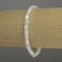 Bracelet en nacre, cylindres – diamètre 6 × 5 mm, longueur 18 cm, élastique