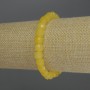 Bracelet en citrine facettée, cubes de 7 mm de diamètre, longueur 18 cm, élastique
