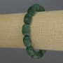 Bracelet en agate barillet, diamètre 14×10 mm, longueur 18 cm, élastique