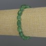 Bracelet en chrysoprase facettée, diamètre 8–10×7 mm ±, longueur 18 cm, élastique