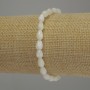 Bracelet nacre en goutte, diamètre 8×5 mm, longueur 18 cm, élastique