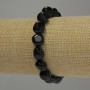 Bracelet en agate roulée, diamètre 10–13×10 mm, longueur 18 cm élastique